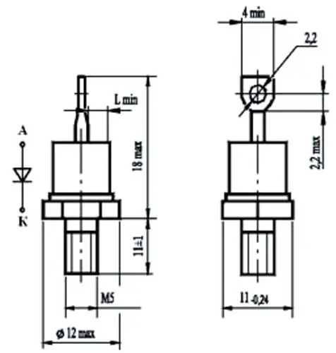 Д112-25Х-10 диод фото 2